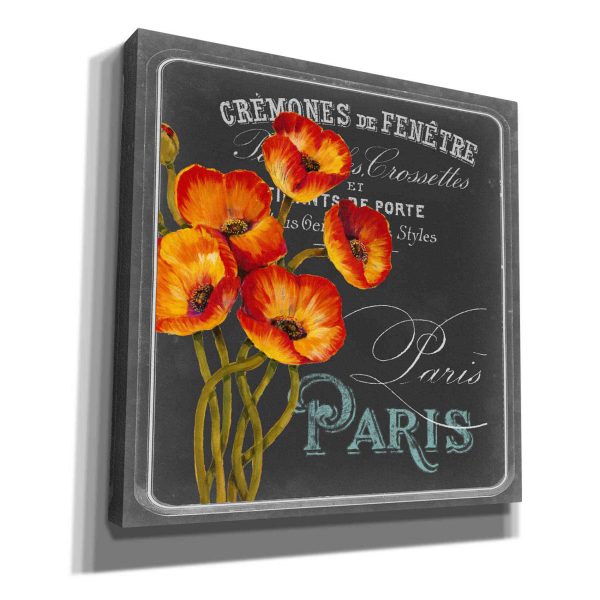 Chalkboard Paris Collection E  by Studio W, Canvas Wall Art For Discount