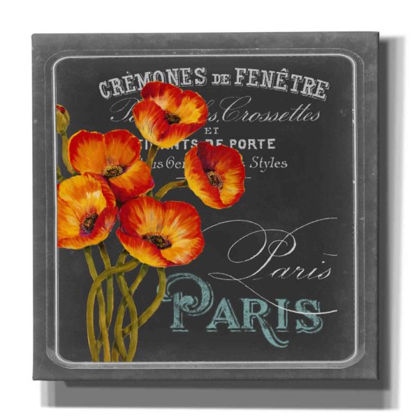 Chalkboard Paris Collection E  by Studio W, Canvas Wall Art For Discount