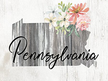 CIN2084 - Floral Pennsylvania State Art - 12x12 Fashion