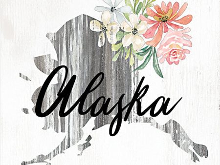 CIN2223 - Floral Alaska State Art - 12x12 Online Sale