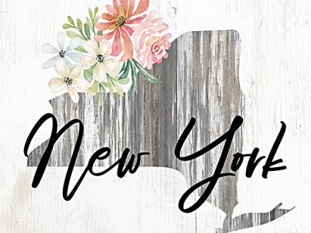 CIN2082 - Floral New York State Art - 12x12 Sale