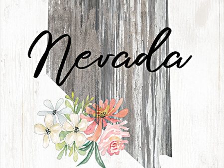 CIN2241 - Floral Nevada State Art - 12x12 For Sale