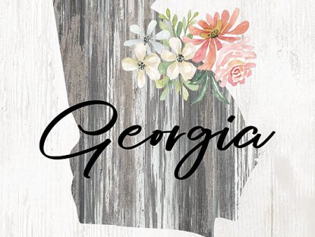 CIN2150 - Floral Georgia State Art - 12x12 Hot on Sale