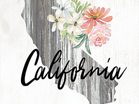 CIN2227 - Floral California State Art - 12x12 For Sale