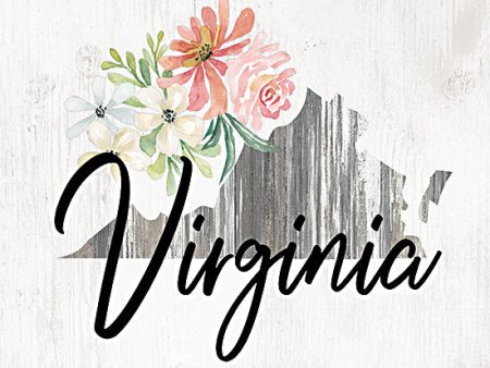 CIN2214 - Floral Virginia State Art - 12x12 Supply