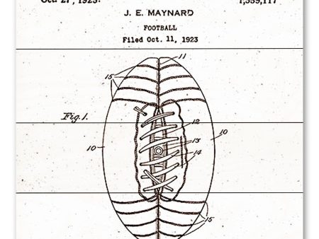 MS198PAL - Football Patent - 12x12 Online now