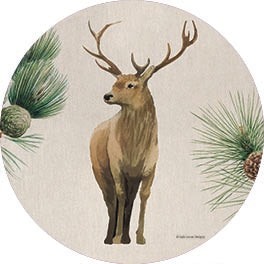 BRO271RP - Deer in the Pines - 18x18 Online Hot Sale