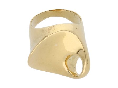 Anillo diseño especial ondulado en oro amarillo 18 kilates. For Discount