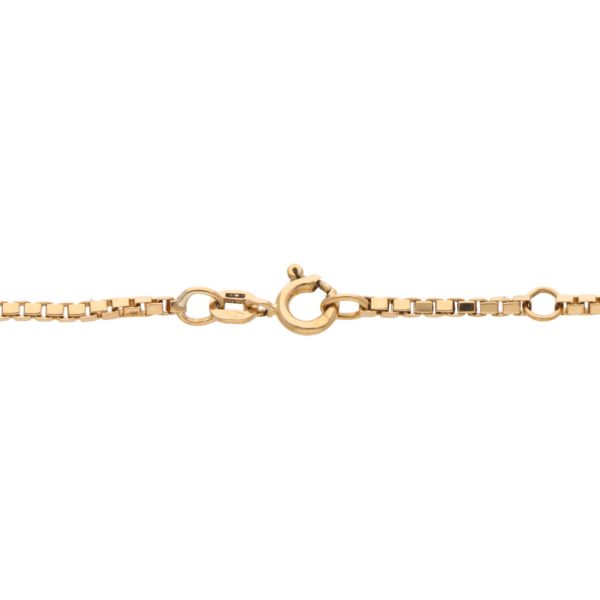 Pulsera para niña eslabón cruzado cuadrado en oro amarillo 18 kilates. Hot on Sale