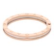 Brazalete articulado con cerámica firma Bvlgari en oro rosa 18 kilates. Discount