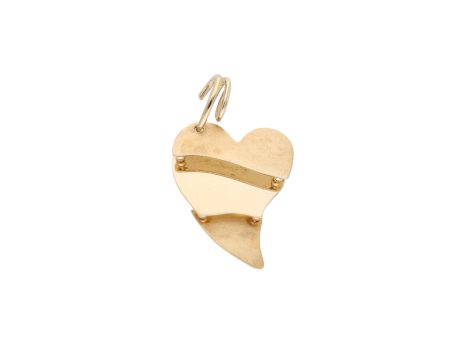 Dije articulado motivo corazón en oro amarillo 14 kilates. Online now