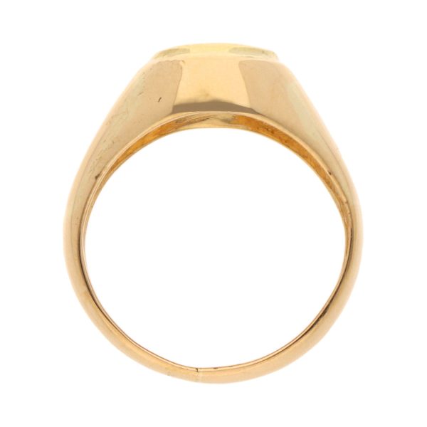 Anillo tipo sello en oro amarillo 18 kilates. Cheap