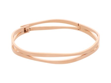 Pulsera articulada firma Omega en oro rosa 18 kilates. Hot on Sale