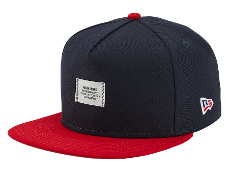 Society Snapback Hat - Navy   Red Online