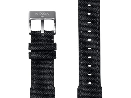 20mm Cordura Canvas Band - Black Online Sale