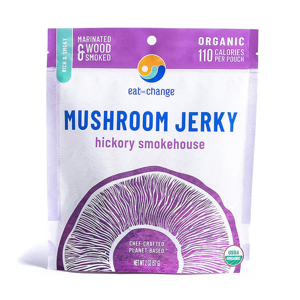 Eat The Change Org Hickory Smoked Mushroom Jerky 2oz Online now