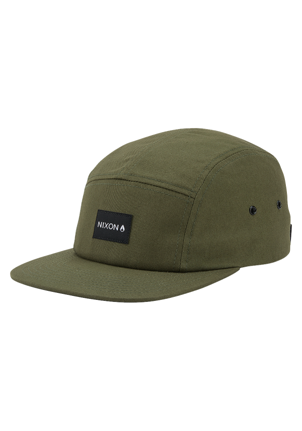 Mikey 5 Panel Hat - Olive Online Sale