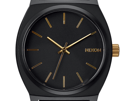 Time Teller - Matte Black   Gold Hot on Sale