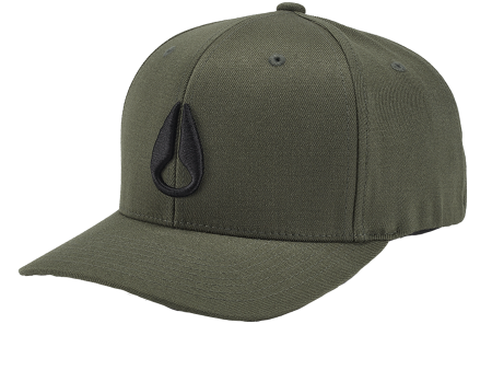 Deep Down Flexfit Athletic Fit Hat - Dark Olive For Cheap