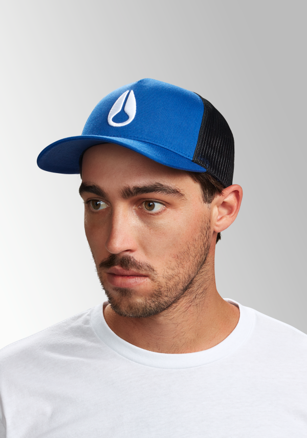 Iconed Trucker Hat - Royal   Black Cheap