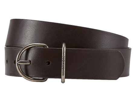 Steele Leather Belt - Dark Brown Discount