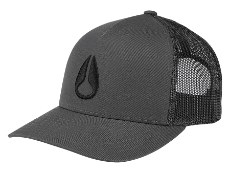 Iconed Trucker Hat - Charcoal   Black on Sale