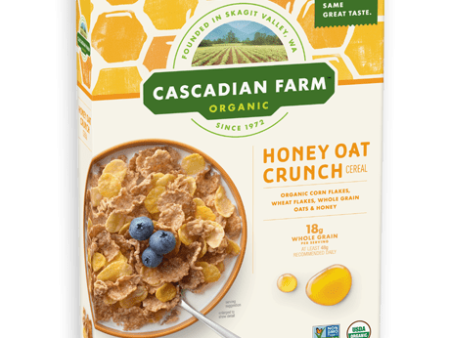 Cascadian Farm Org Honey Oat Crunch 13.5oz Online now