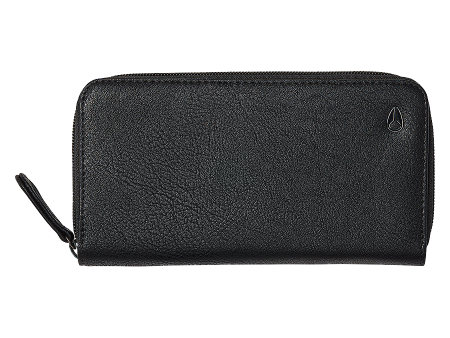 Tree Hugger Veg.Leather Large Wallet - Black Online