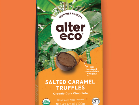 Alter Eco Org Salted Caramel Truffles 10pk 4.2oz Cheap