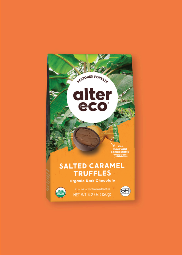 Alter Eco Org Salted Caramel Truffles 10pk 4.2oz Cheap