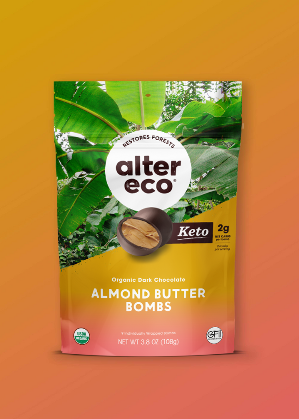 Alter Eco Org Almond Butter Bombs Truffles 10pk 3.8oz For Sale