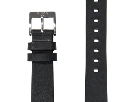 16mm Veg Tanned Leather Band - Black Online Sale