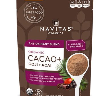 Navitas Org Antioxidant Blend Cacao, Goji, Acai Powder 8oz Discount