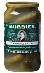 Bubbies Kosher Dill Pickles 33 oz Online Hot Sale