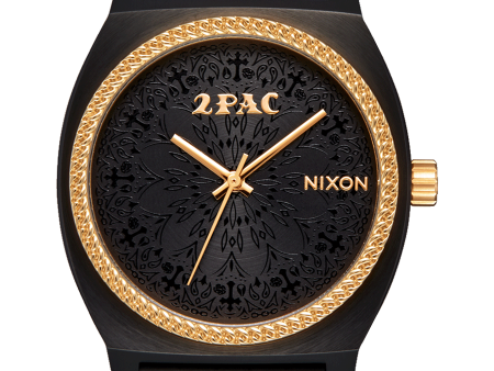 2PAC Time Teller - Black   Gold For Discount