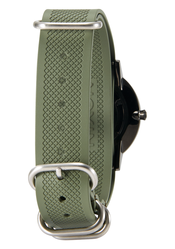 20mm FKM Rubber One Piece Band - Olive Online Sale