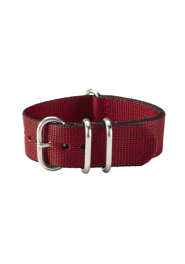 20mm Nylon #TIDE One Piece Band - Red   Black on Sale