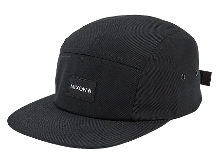 Mikey 5 Panel Hat - Black Fashion